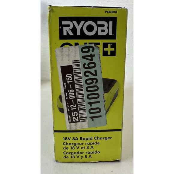 Ryobi One+18 Volt 8A Rapid Battery Charger PCG008 W/ USB-C and USB-A Ports - Picture 5 of 7